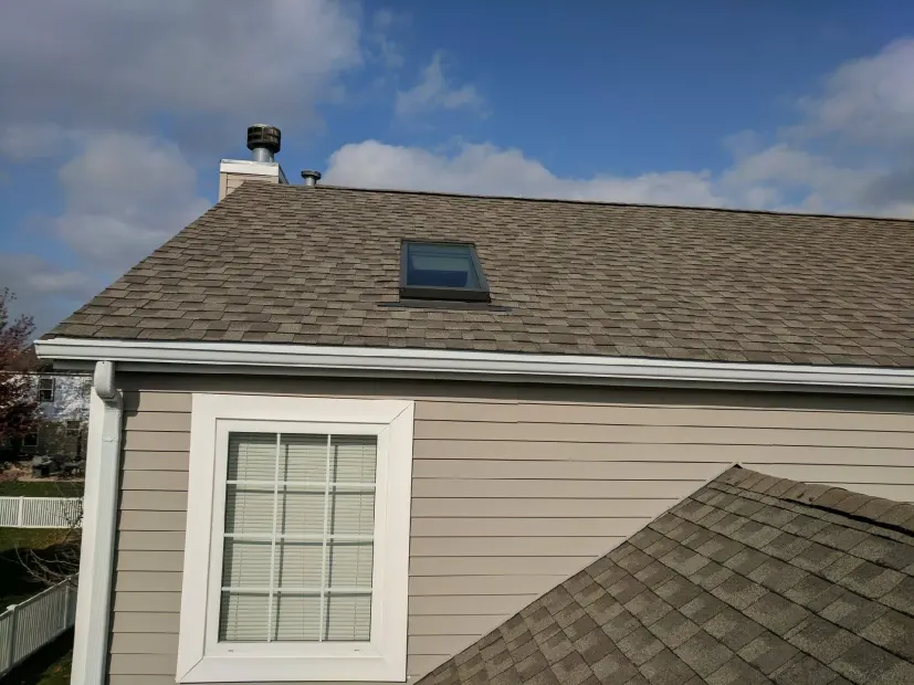 Completed residential roof