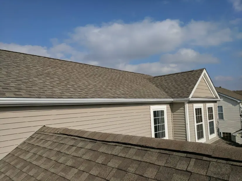 Finished roofline and exterior project by RG Roofing
