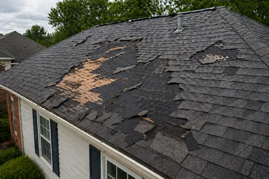 Roof before repair